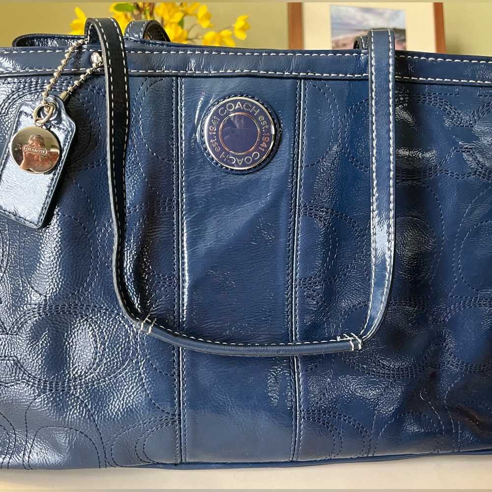 Coach Purse navy blue